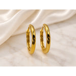 Sterling Silver Huggie Hoops, 18K Gold Finish Minimalist Small Hoops, Classic and Wavy Hinged Earrings